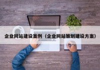 企業(yè)網(wǎng)站建設(shè)案例（企業(yè)網(wǎng)站策劃建設(shè)方案）