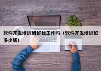 軟件開發(fā)培訓班好找工作嗎（軟件開發(fā)培訓班多少錢）