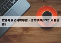 軟件開發(fā)公司有哪些（濟南軟件開發(fā)公司有哪些）