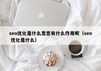 seo優(yōu)化是什么意思有什么作用呢（seo 優(yōu)化是什么）