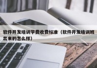 軟件開發(fā)培訓學費收費標準（軟件開發(fā)培訓班出來的怎么樣）